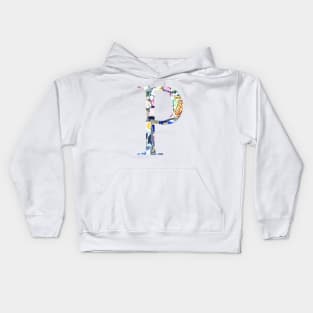 Barcelona Gaudi Mosaic Rho Greek Sorority Letter Kids Hoodie